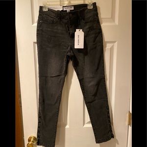 High line black jeans